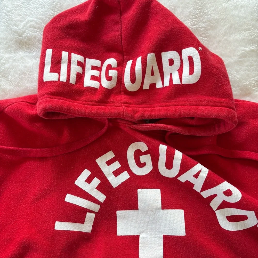 Popularity Products Official Lifeguard San Diego Hoodie Sweatshirt Unisex L Crop - Picture 4 of 12